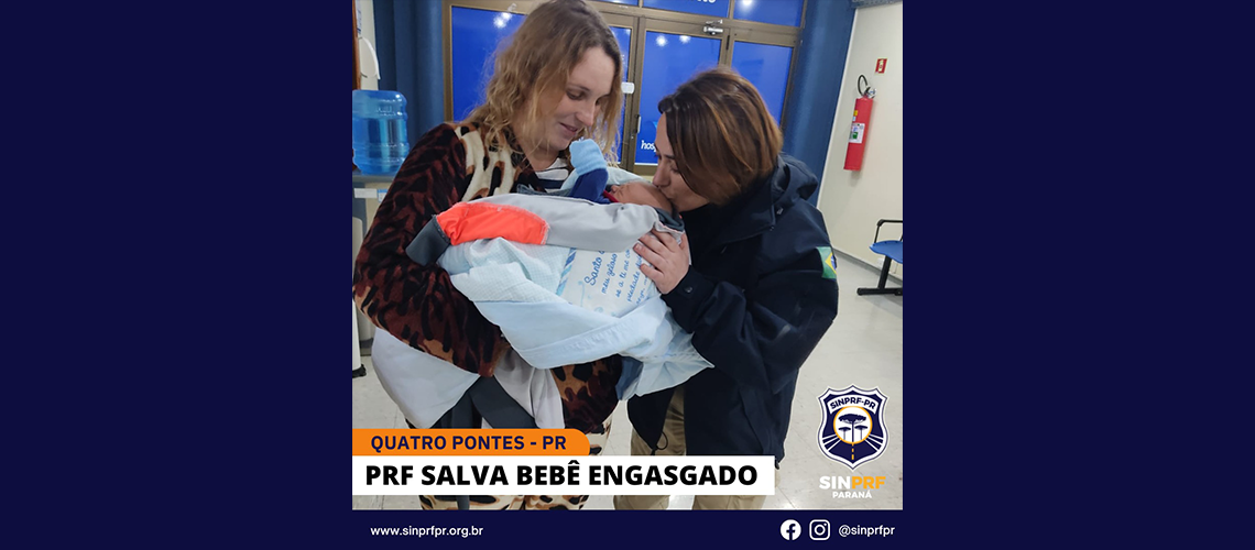 PRF salva bebê engasgado em Quatro Pontes